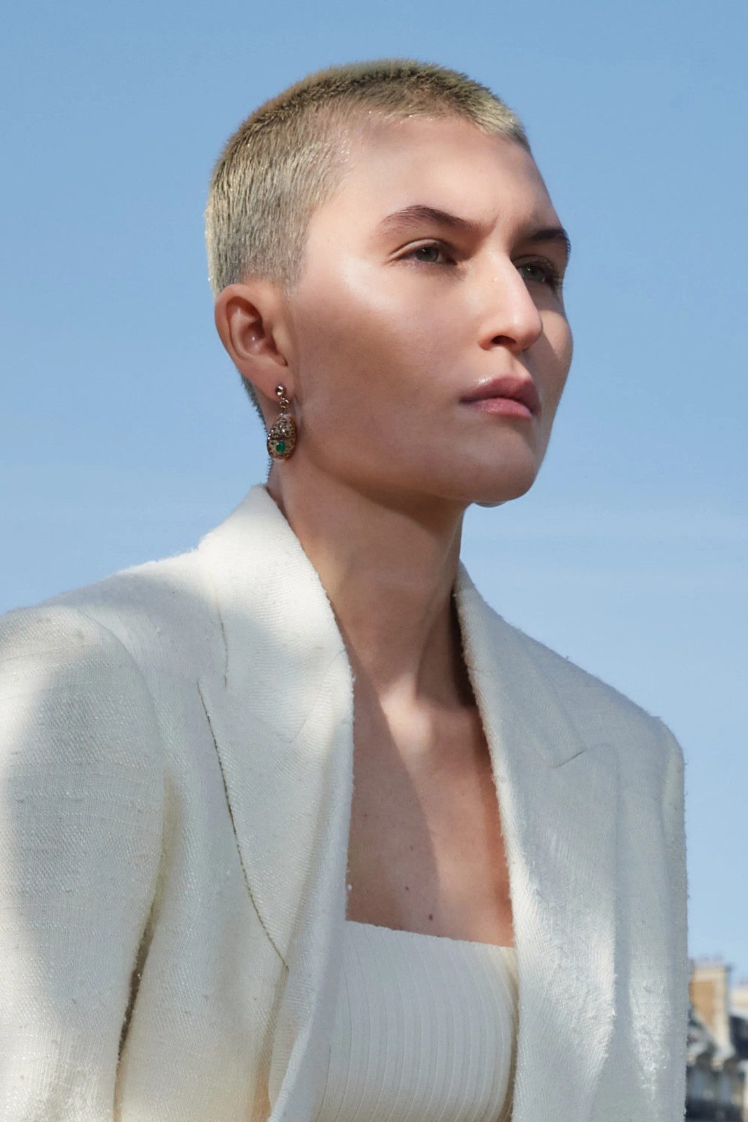 Slicked Back Ash Blonde DIY Buzz Slicked Back Ash Blonde DIY Buzz — Blonde Buzz Cut 2027