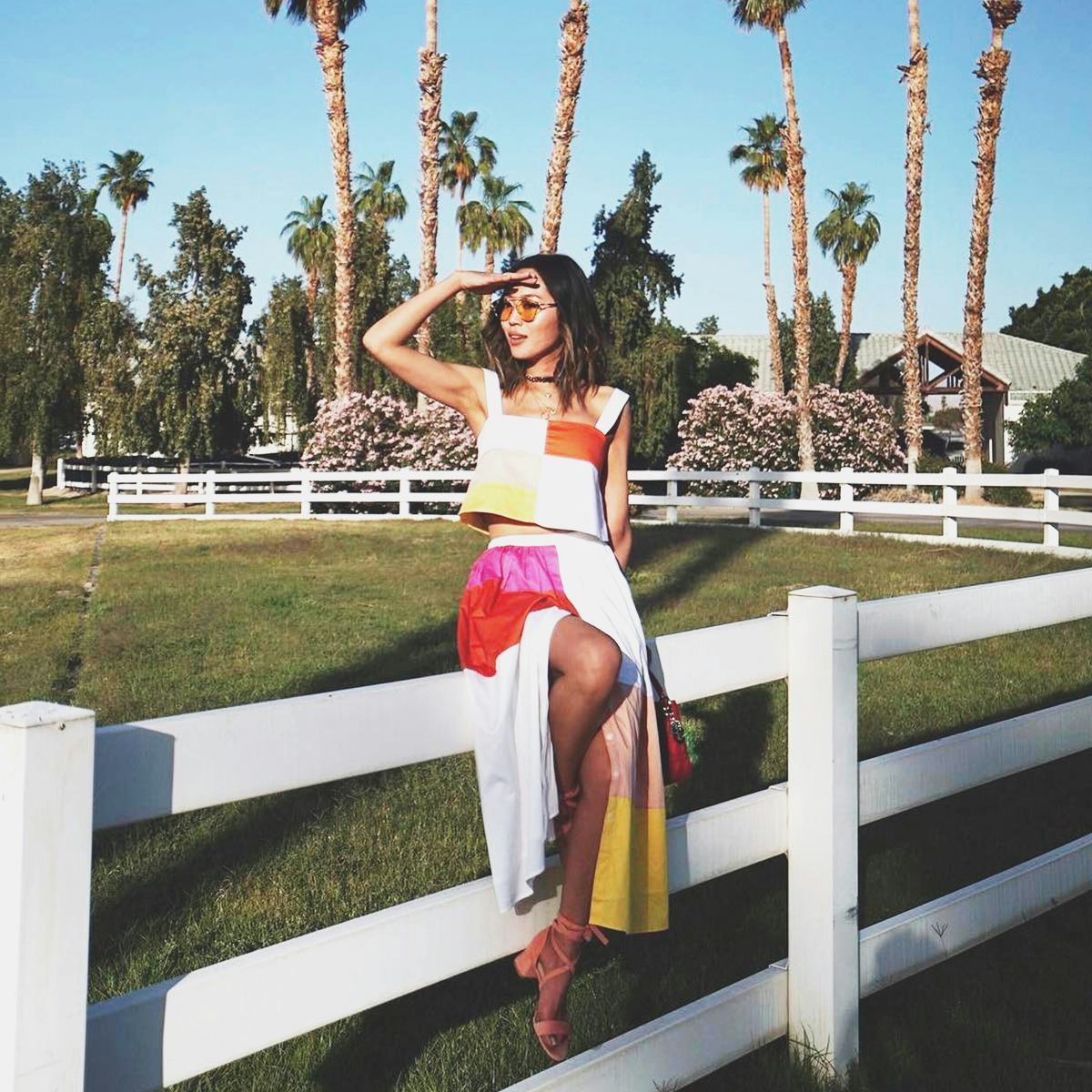 Colorblock Crop Top and Maxi Skirt Set Colorblock Crop Top and Maxi Skirt Set — Memorial Day Weekend Outfits 2027