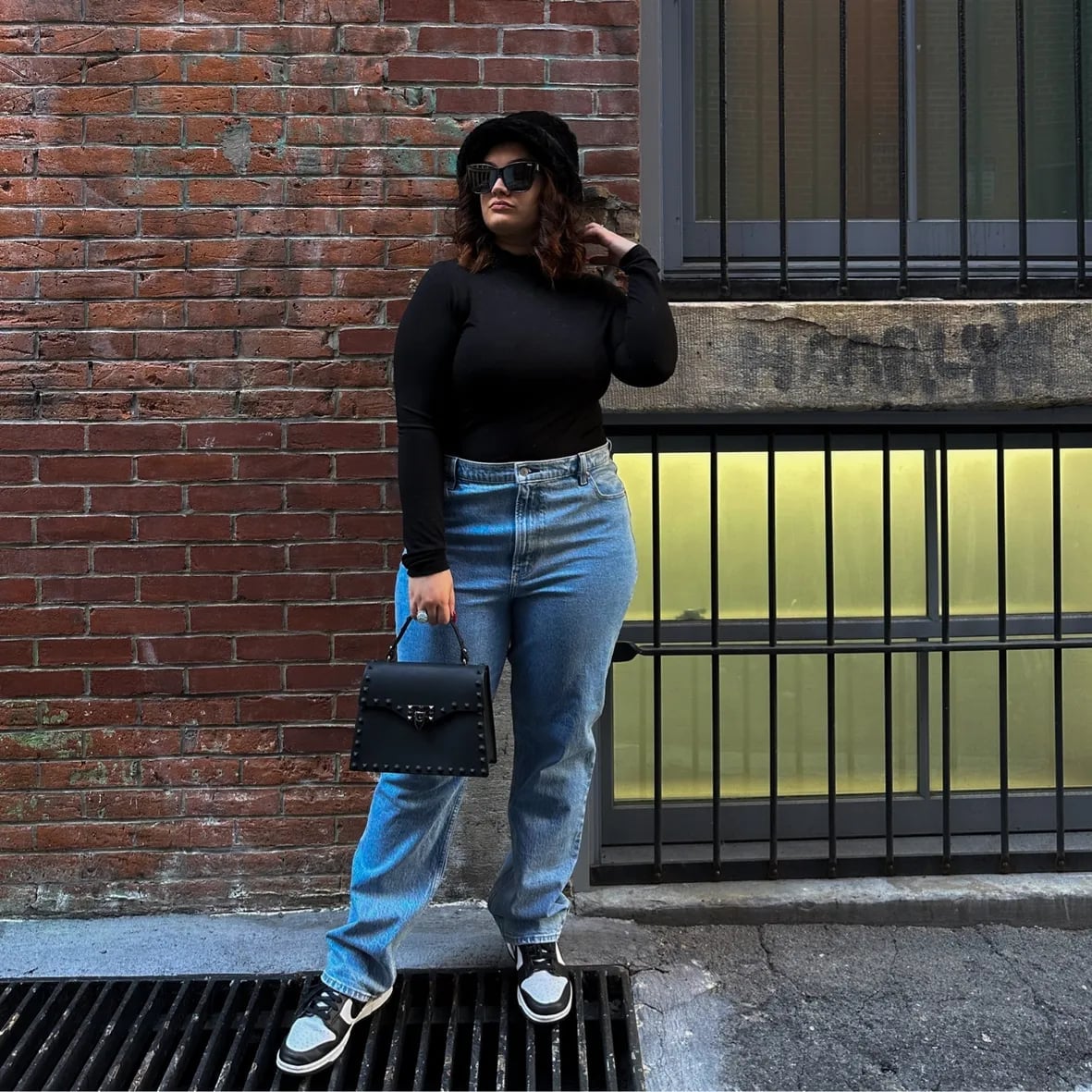 Black Turtleneck Straight Leg Jeans Streetwear Black Turtleneck Straight Leg Jeans Streetwear — Midsize Outfits 2027