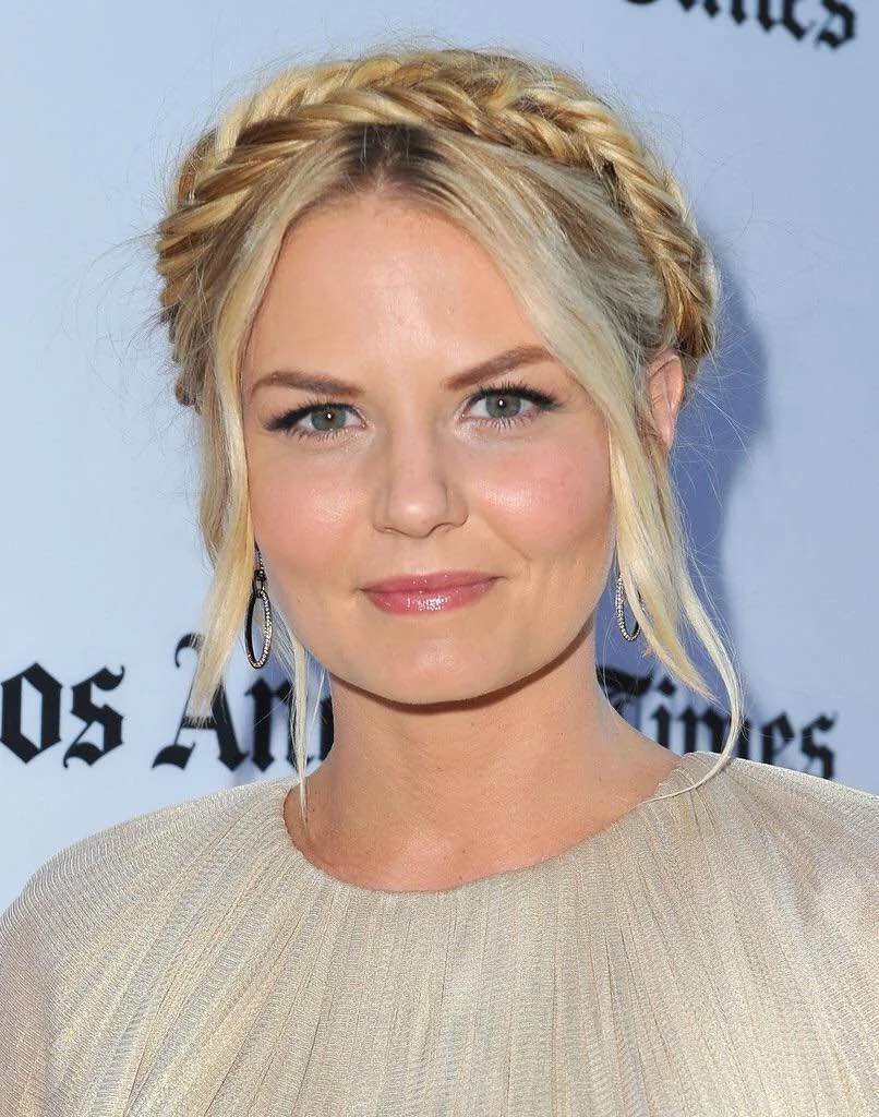 Blonde Wavy Milkmaid Braid with Face Framing Blonde Wavy Milkmaid Braid with Face Framing — Milkmaid Braid 2027