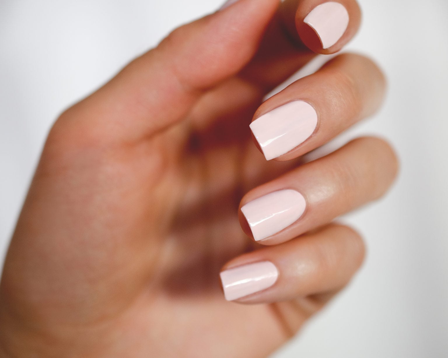 Short Square Nails in Pale Pink Short Square Nails in Pale Pink — Nail Shapes 2027 for Short Nail Beds