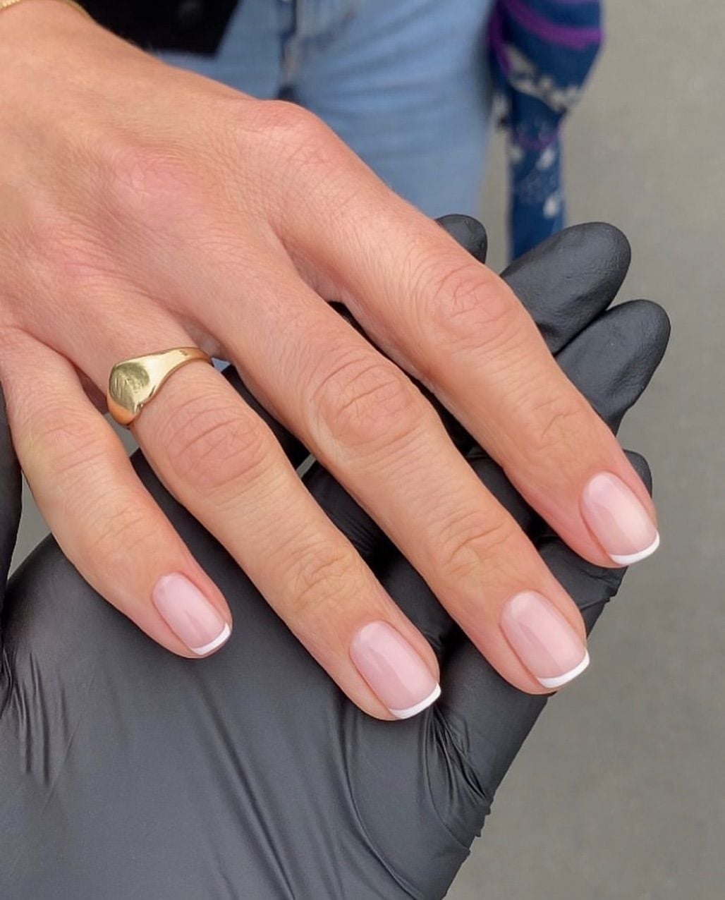 Short Squoval Nails Sheer Nude White French Short Squoval Nails Sheer Nude White French — Nail Shapes 2027 for Short Nail Beds
