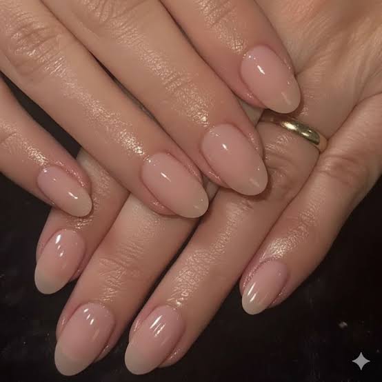 Short Almond Nails Sheer Pink White French Short Almond Nails Sheer Pink White French — Nail Shapes 2027 for Short Nail Beds