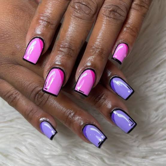 Short Square Nails Comic Book Style Short Square Nails Comic Book Style — Nail Shapes 2027 for Short Nail Beds