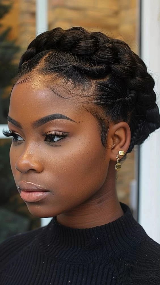 Collarbone Crown Braid Collarbone Crown Braid — Natural Braided Hairstyles 2027