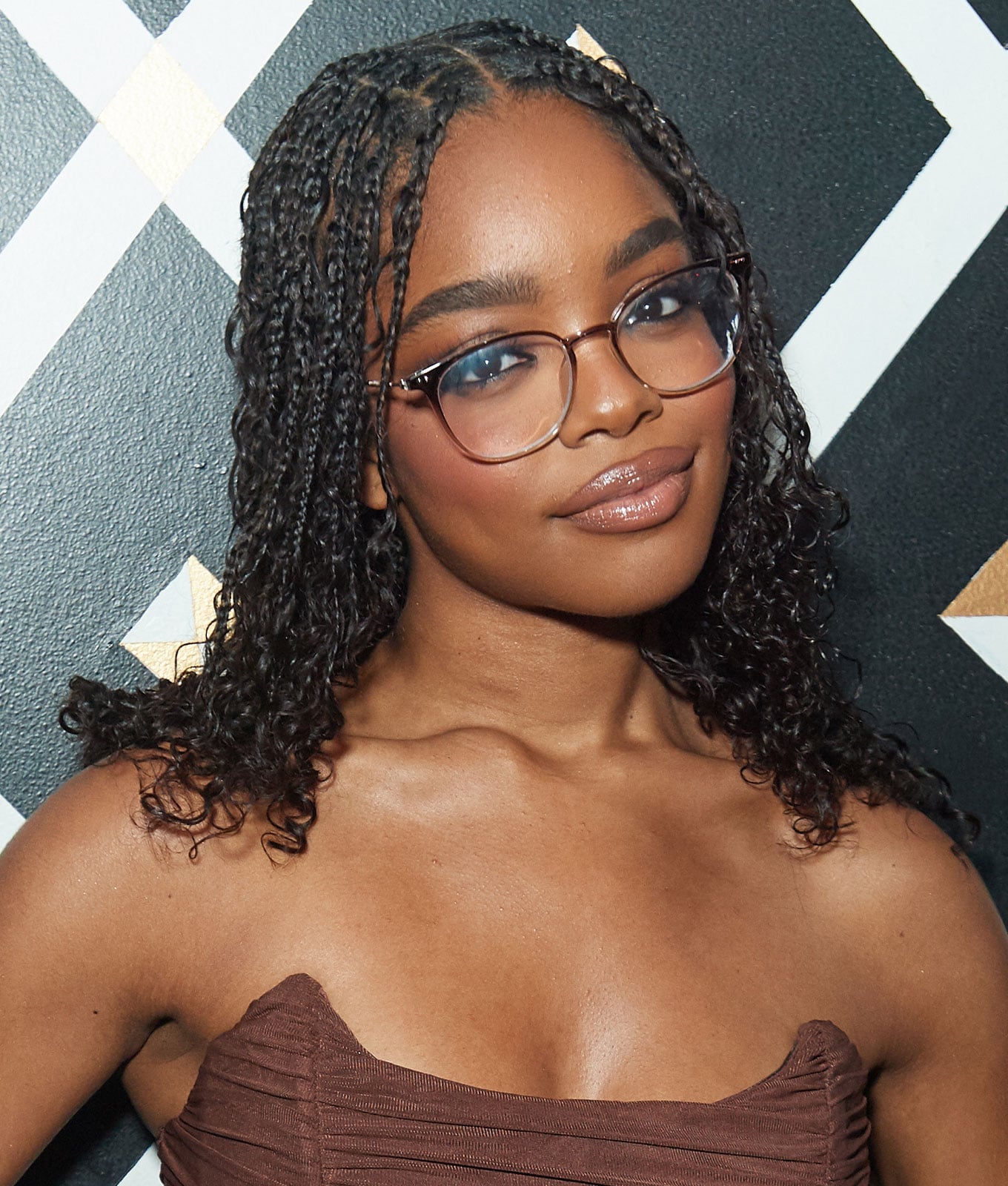 Mid-Back Small Box Braids With Wavy Ends Mid-Back Small Box Braids With Wavy Ends — Natural Braided Hairstyles 2027