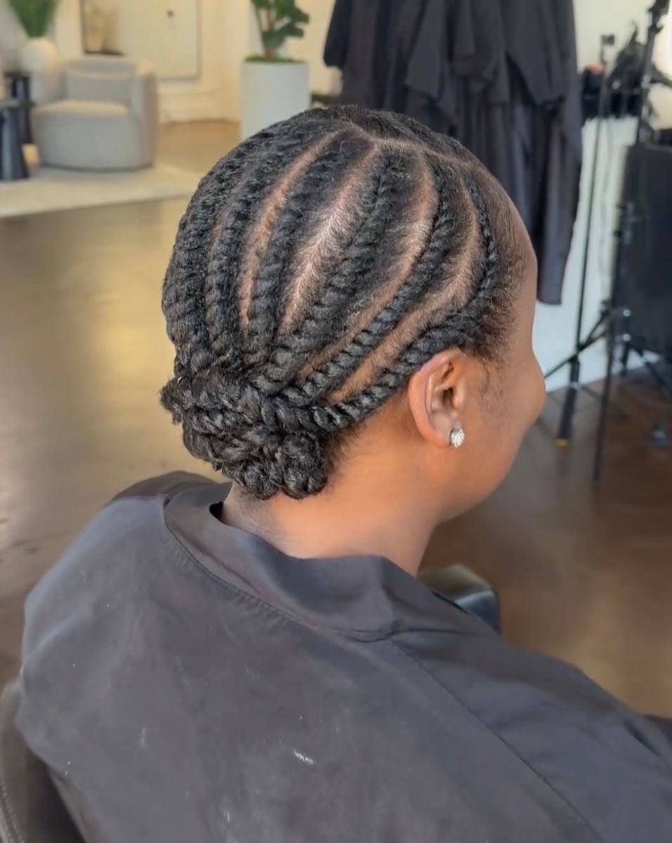 Flat Twists Into A Nape Bun Flat Twists Into A Nape Bun — Natural Braided Hairstyles 2027