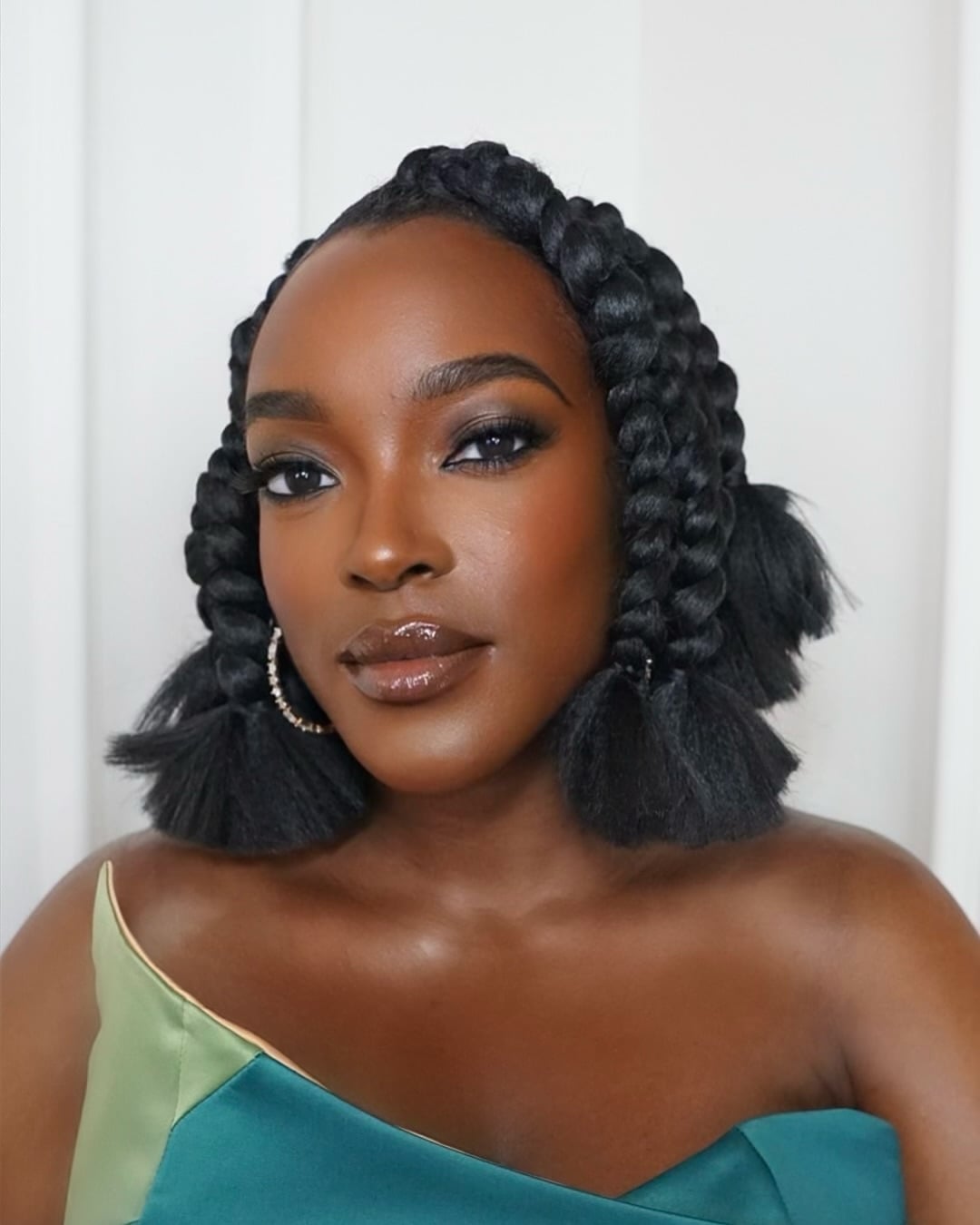 Shoulder-Length Chunky Braids With Tassels Shoulder-Length Chunky Braids With Tassels — Natural Braided Hairstyles 2027