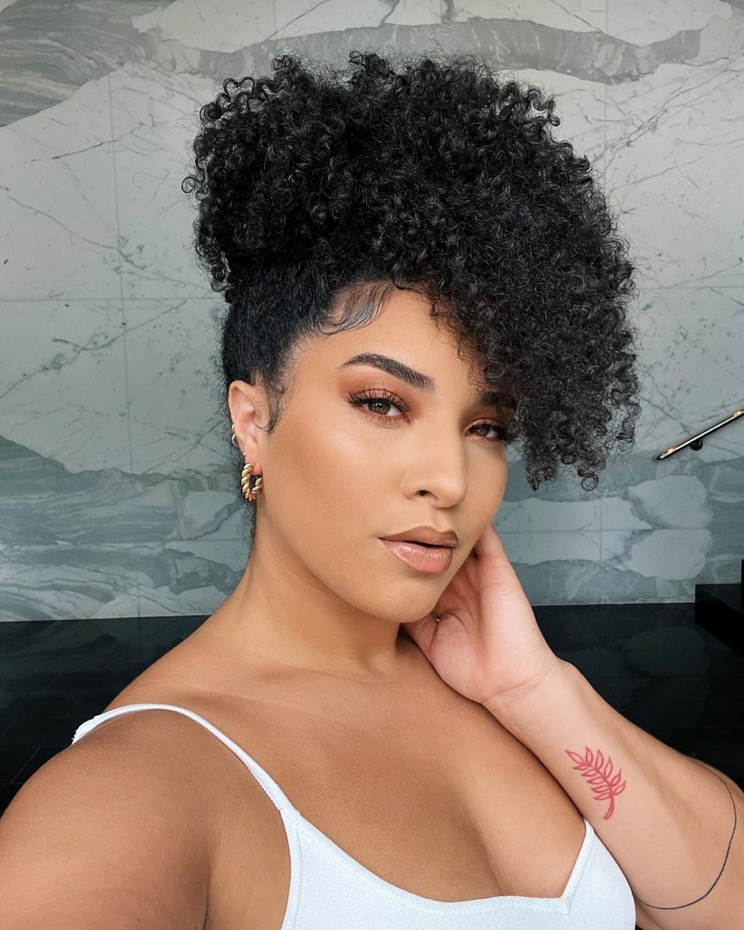 Shoulder-Length Asymmetrical Updo Shoulder-Length Asymmetrical Updo — Natural Hairstyles 2027 for 4A Hair