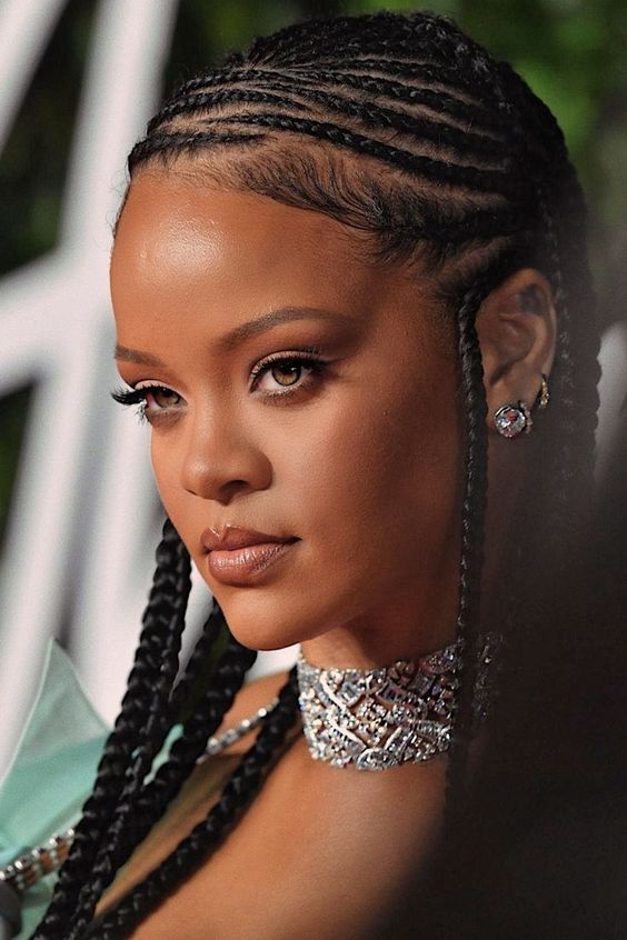Long Box Braids With Middle Part Long Box Braids With Middle Part — Natural Hairstyles 2027 for Black Women