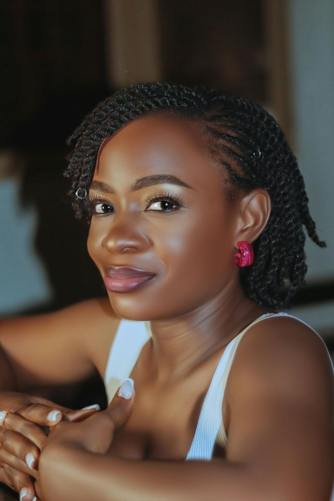 Flat Twists Braided Updo With Side Part Flat Twists Braided Updo With Side Part — Natural Hairstyles 2027 for Black Women