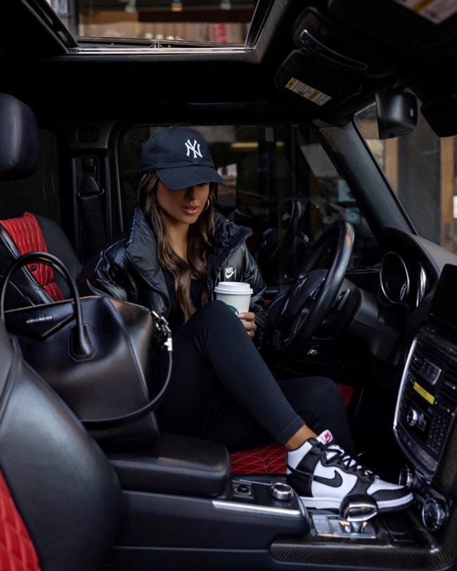 Black Puffer Jacket with High Top Dunks Black Puffer Jacket with High Top Dunks — Nike Dunk Outfits 2027