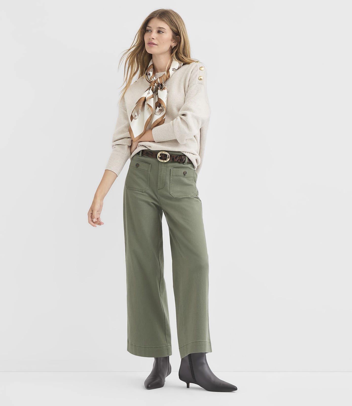 Olive Green Pants Transitional Weather Style Olive Green Pants Transitional Weather Style — Olive Green Wide Leg Pants Outfits 2027