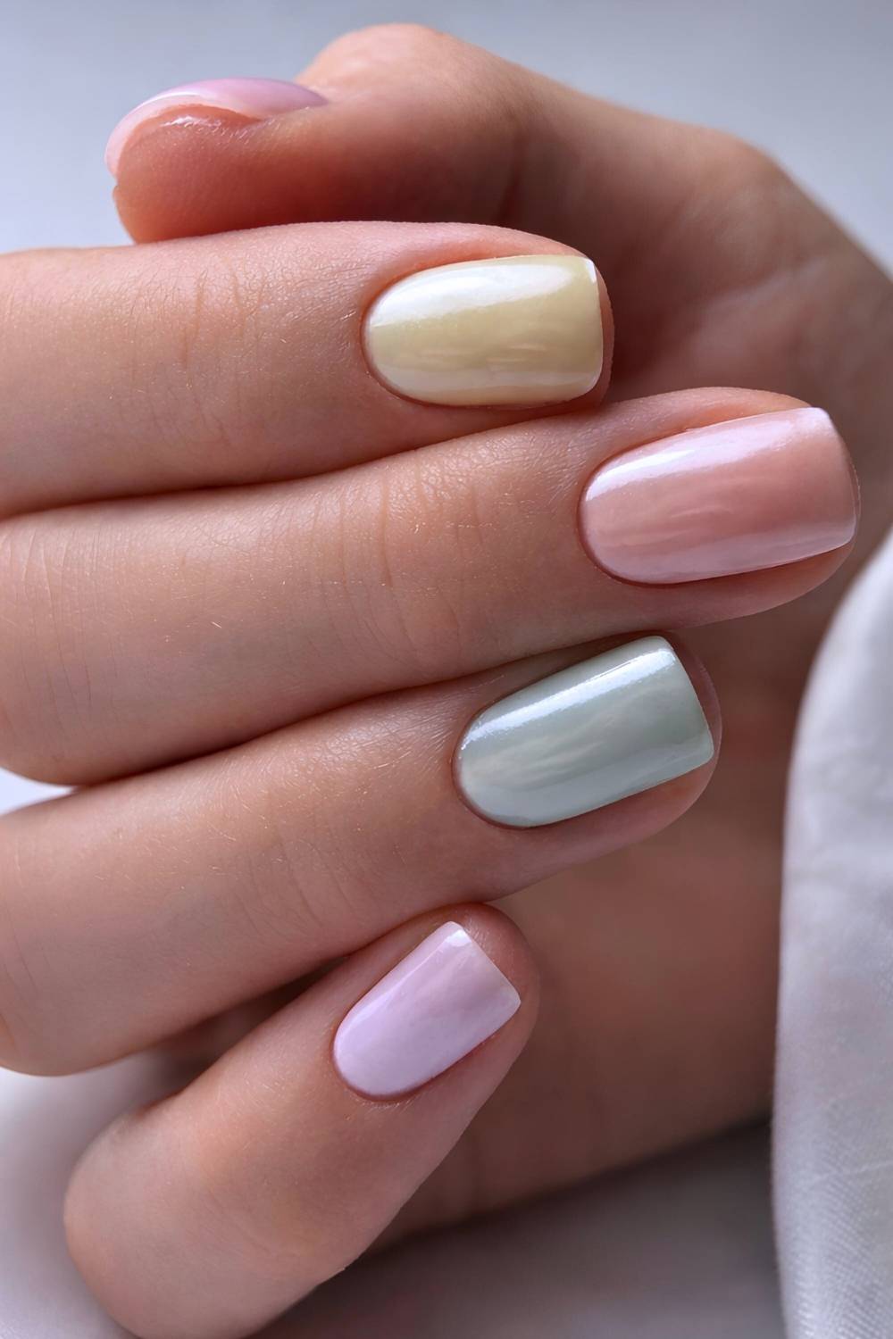 Short Square Pastel Chrome Nails Short Square Pastel Chrome Nails — Pastel Chrome Nails 2027