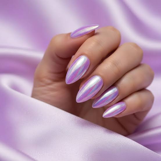 Lilac Pink Blue Iridescent Chrome Almond Nails, Creating A Mesmerizing Lilac Pink Blue Iridescent Chrome Almond Nails, Creating A Mesmerizing — Pastel Chrome Nails 2027