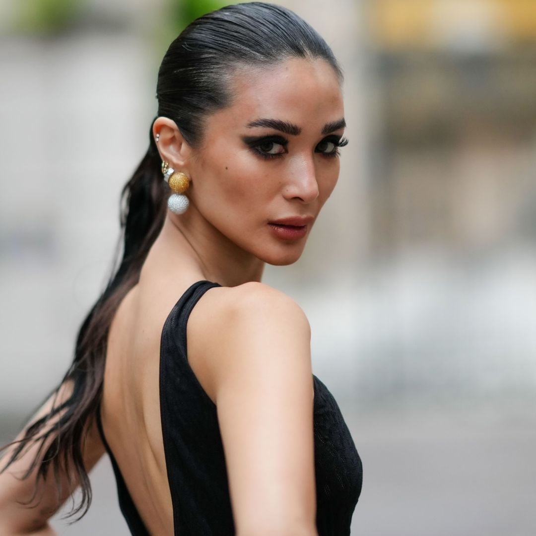 Slicked Back Wet Look Black Ponytail Slicked Back Wet Look Black Ponytail — Ponytail Disney Hairstyles 2027