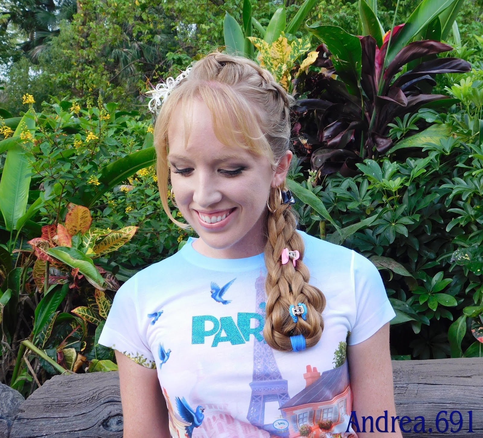 Dark Blonde Braided Ponytail With Disney Clips Dark Blonde Braided Ponytail With Disney Clips — Ponytail Disney Hairstyles 2027