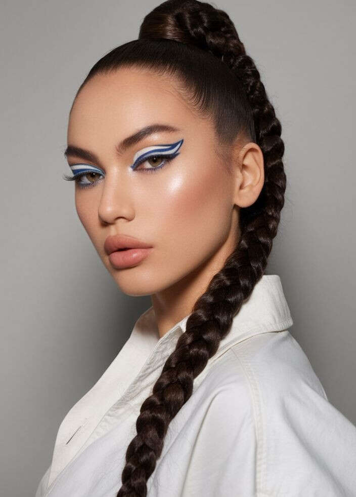 Dark Brown Thick Braided Ponytail Dark Brown Thick Braided Ponytail — Ponytail Disney Hairstyles 2027