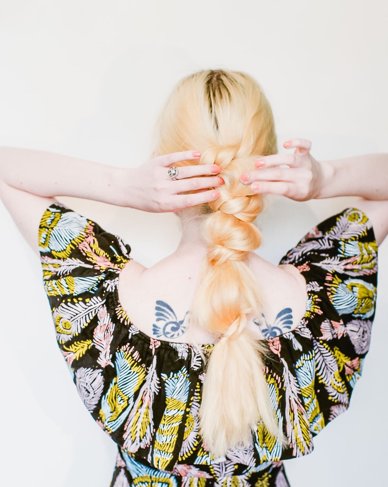 Blonde Braided Ponytail With Loose Strands Blonde Braided Ponytail With Loose Strands — Ponytail Festival Hairstyles 2027