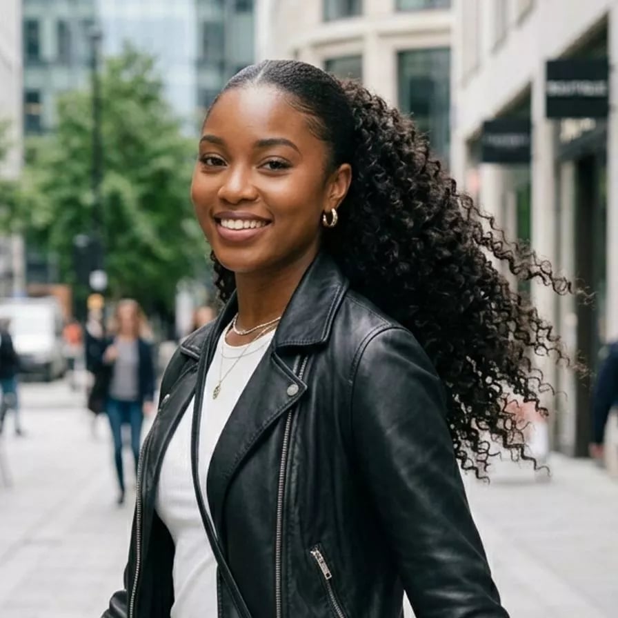 Black Curly Ponytail With Defined Volume Black Curly Ponytail With Defined Volume — Ponytail Hairstyles 2027 for Curly Hair