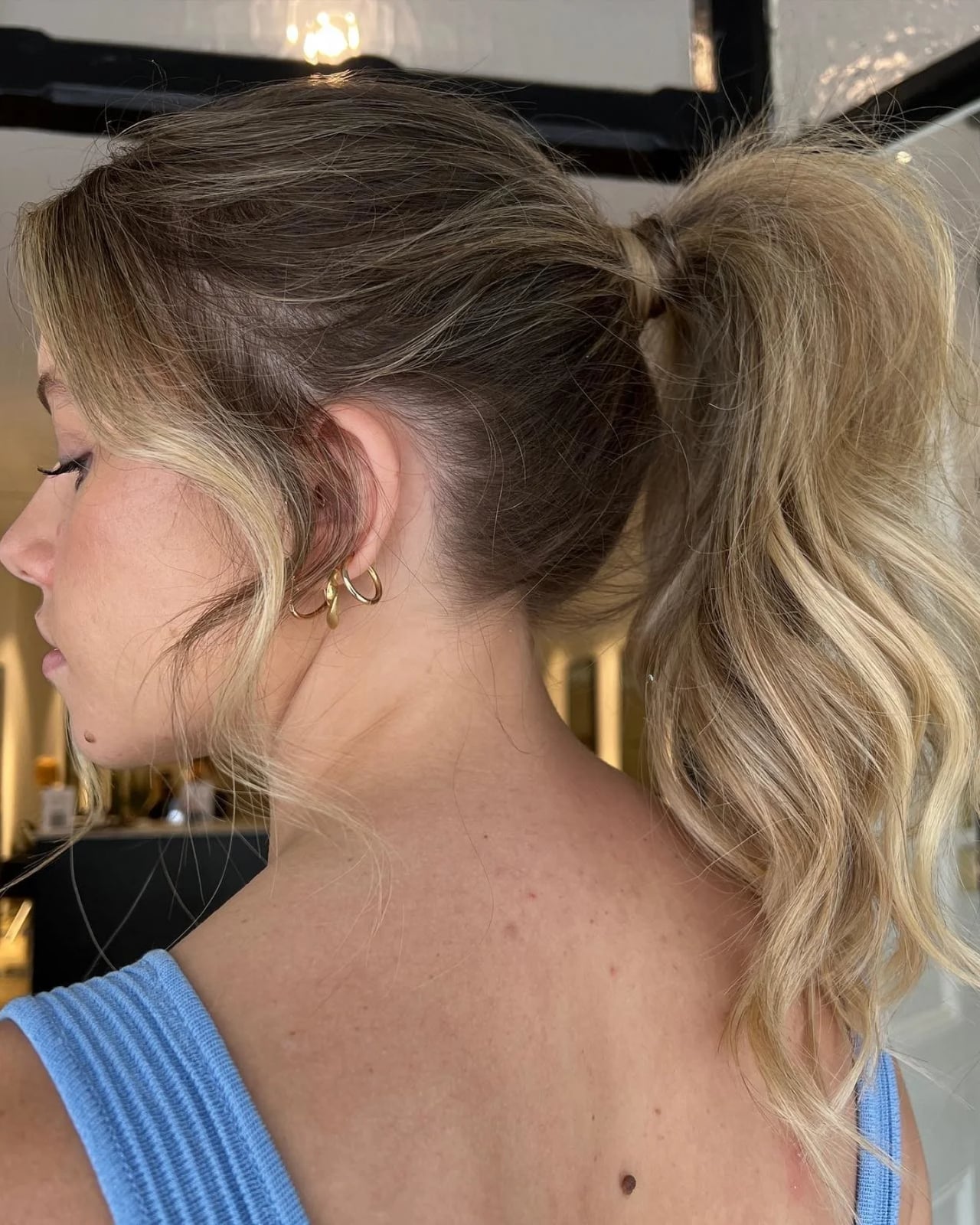 Messy Ash Blonde Ponytail With Texture Messy Ash Blonde Ponytail With Texture — Ponytail Hairstyles 2027 for Fine Hair