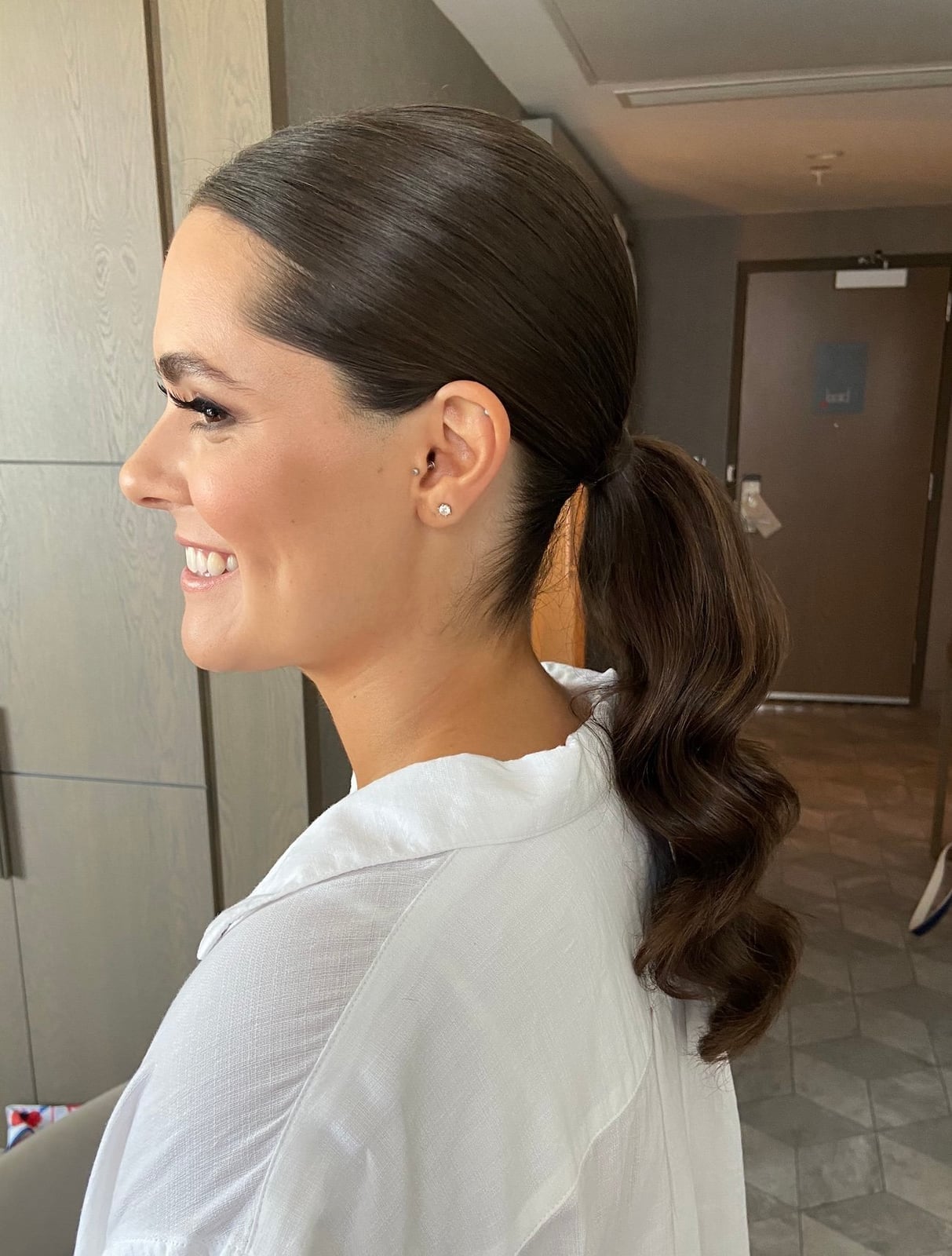 Dark Brown Sleek Shoulder Length Ponytail Dark Brown Sleek Shoulder Length Ponytail — Ponytail Hairstyles 2027 for Fine Hair