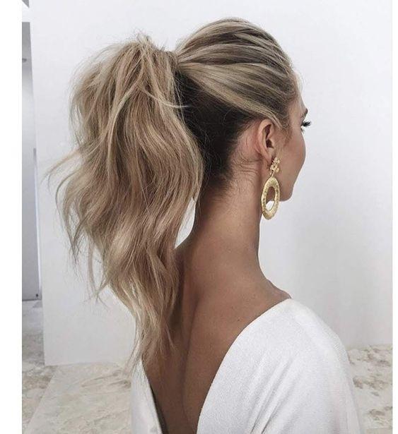 Ash Blonde Messy High Ponytail With Volume Ash Blonde Messy High Ponytail With Volume — Ponytail Hairstyles 2027 for Fine Hair