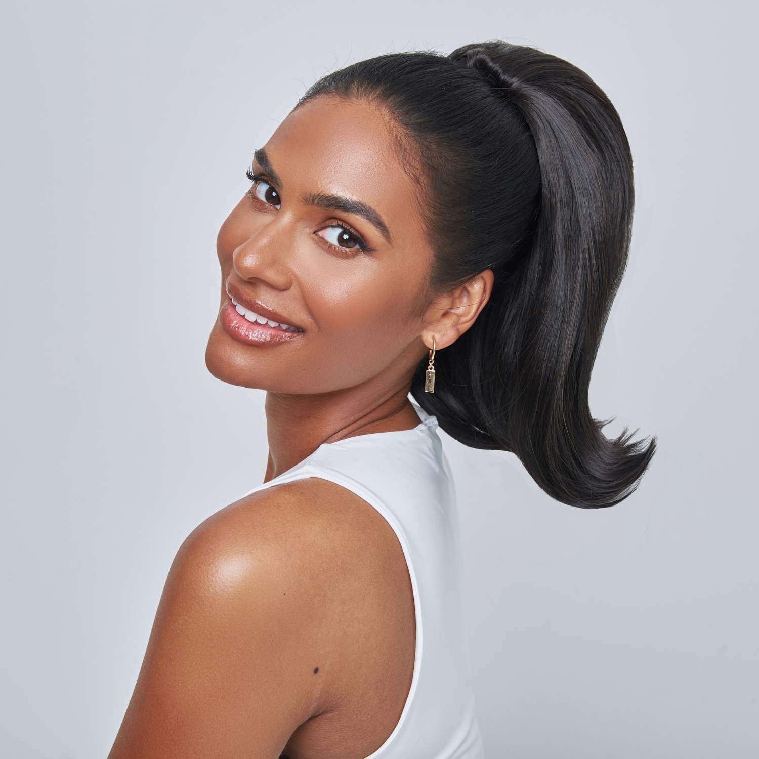 High Sleek Dark Brown Ponytail, Mid-Back High Sleek Dark Brown Ponytail, Mid-Back — Ponytail Hairstyles 2027 for Long Hair