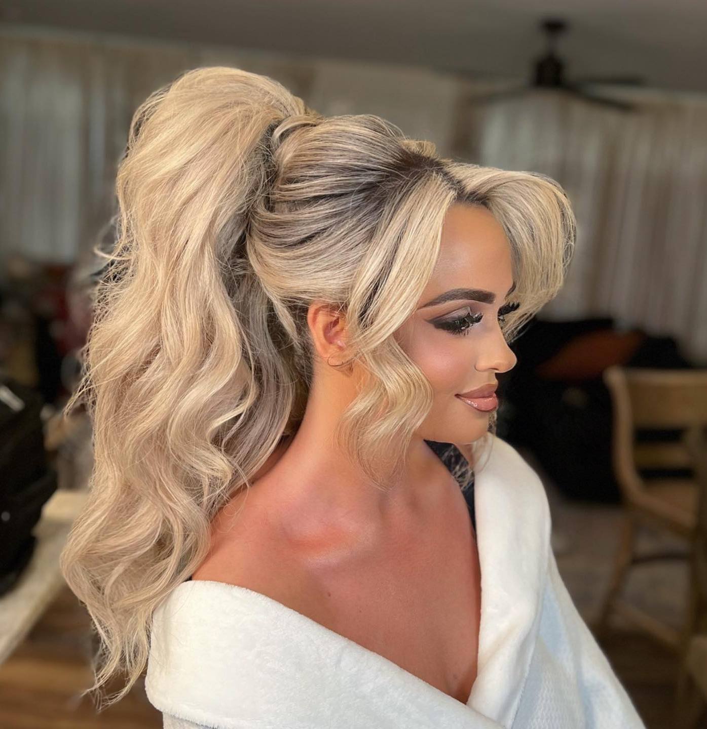 Voluminous High Platinum Blonde Ponytail Voluminous High Platinum Blonde Ponytail — Ponytail Hairstyles 2027 for Long Hair