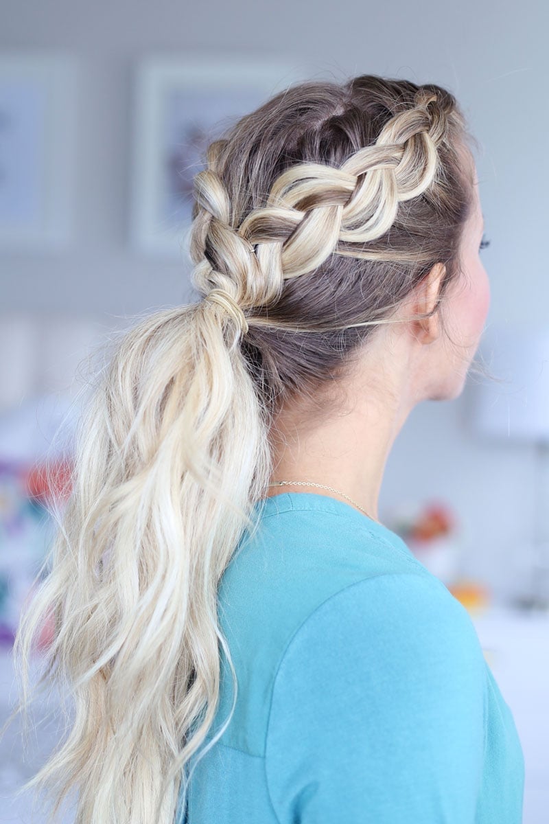 Low Ponytail With Braid and Loose Waves — Ponytail Hairstyles 2027 with Braids