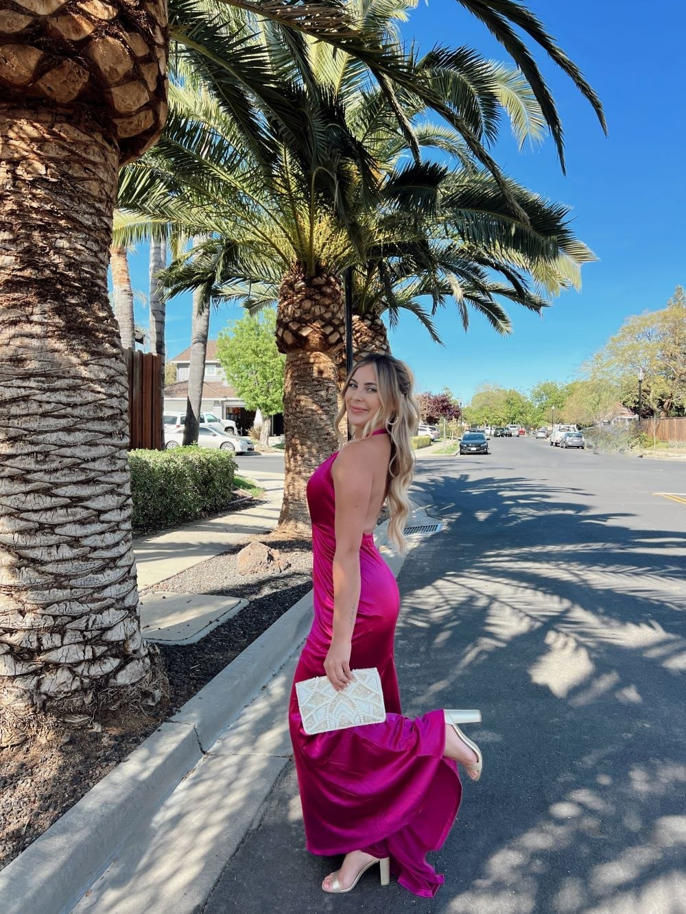 Half-Up Half-Down With Curtain Bangs Half-Up Half-Down With Curtain Bangs — Prom Hair 2027 for Halter Dress
