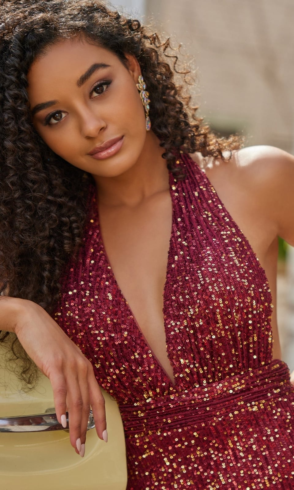 Half-Up Half-Down With Curtain Bangs Dark Brown, Collarbone Half-Up Half-Down With Curtain Bangs Dark Brown, Collarbone — Prom Hair 2027 for Halter Dress
