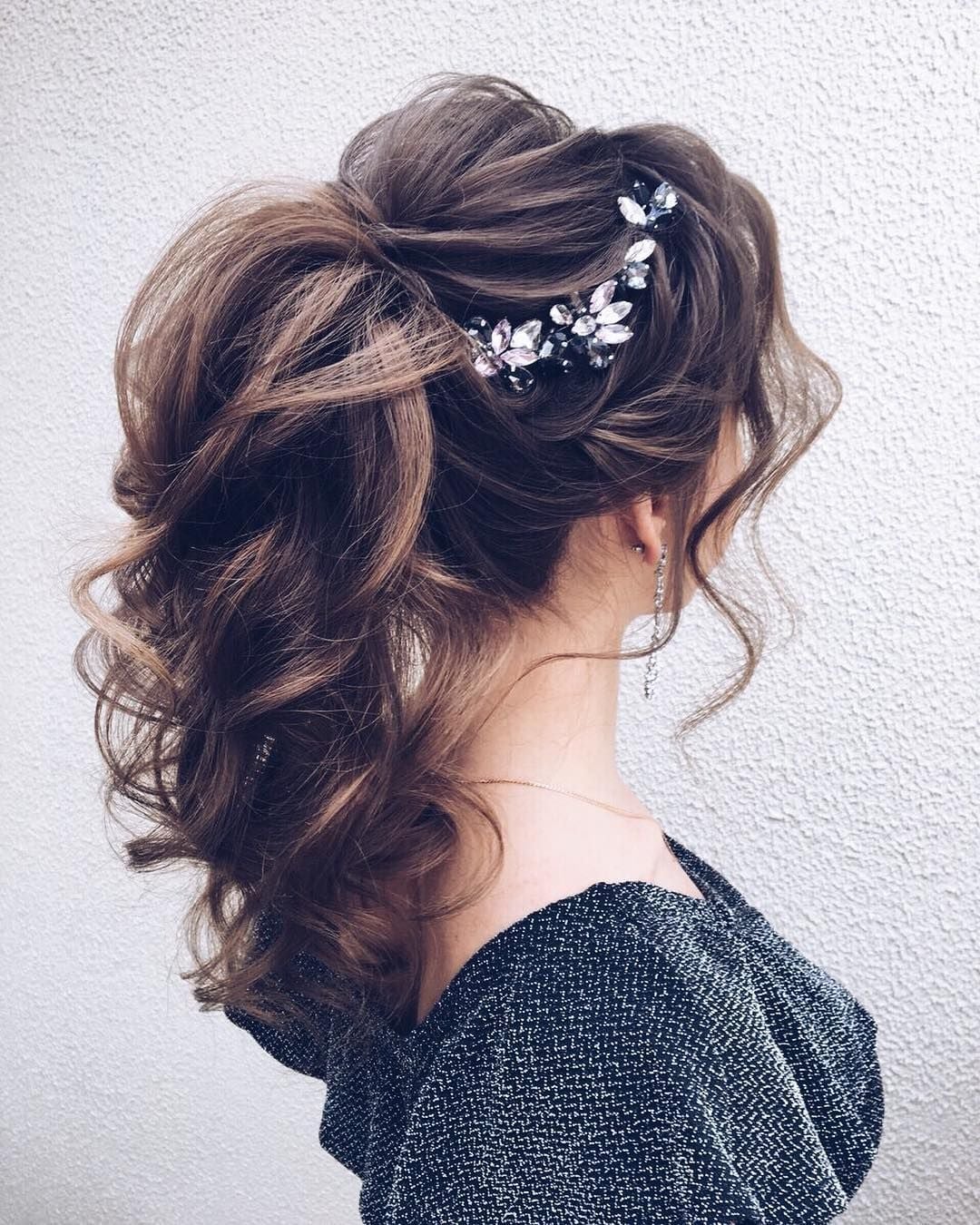Dark Brown Ponytail With Accessory Dark Brown Ponytail With Accessory — Puff Ponytail 2027