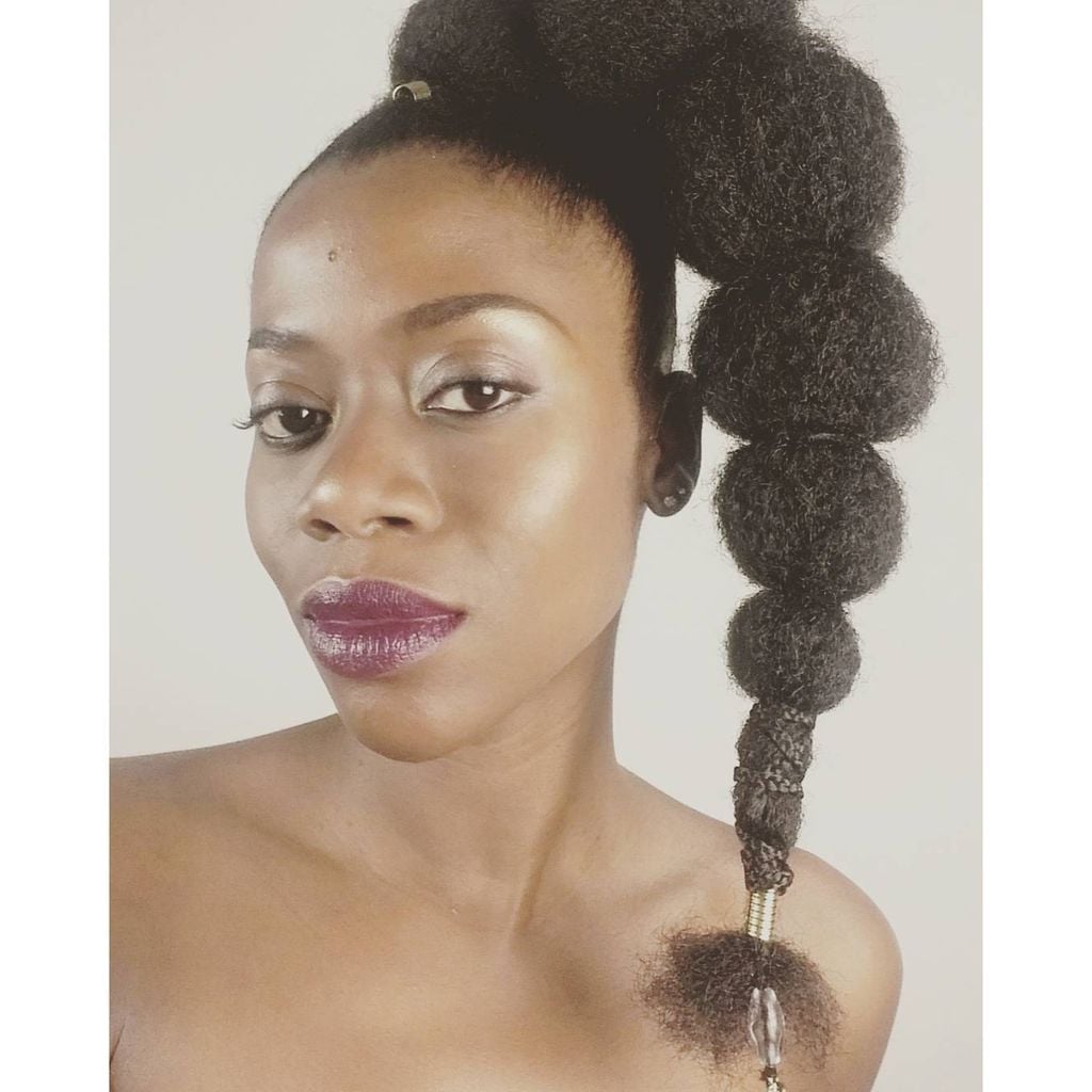 Black Coily Ponytail Stacked Puffs Black Coily Ponytail Stacked Puffs — Puff Ponytail 2027