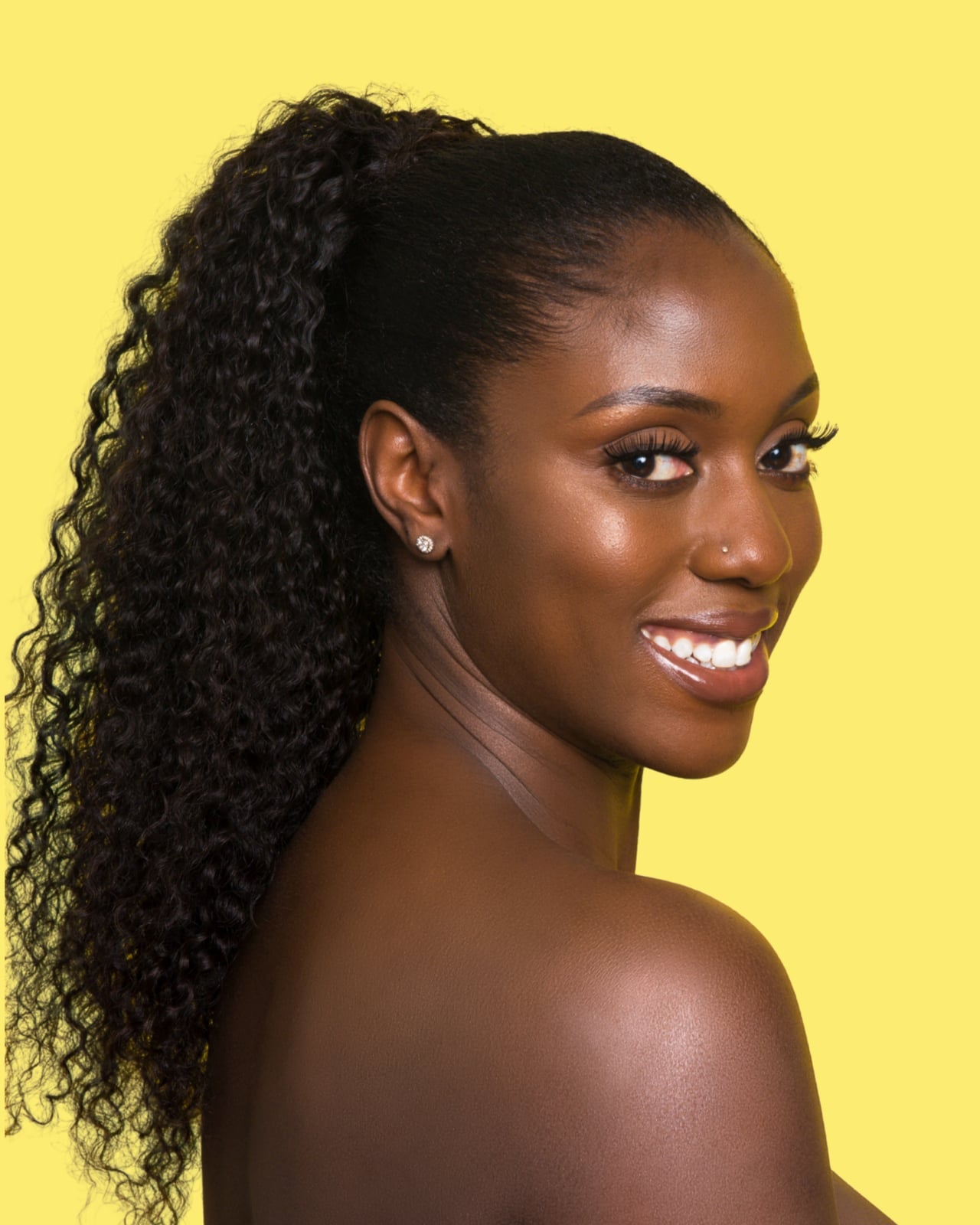 Black Curly Ponytail With Afro Puff Black Curly Ponytail With Afro Puff — Puff Ponytail 2027