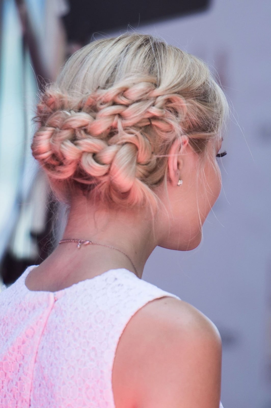 Collarbone Blonde Braided Updo Collarbone Blonde Braided Updo — Red Carpet Hairstyles 2027