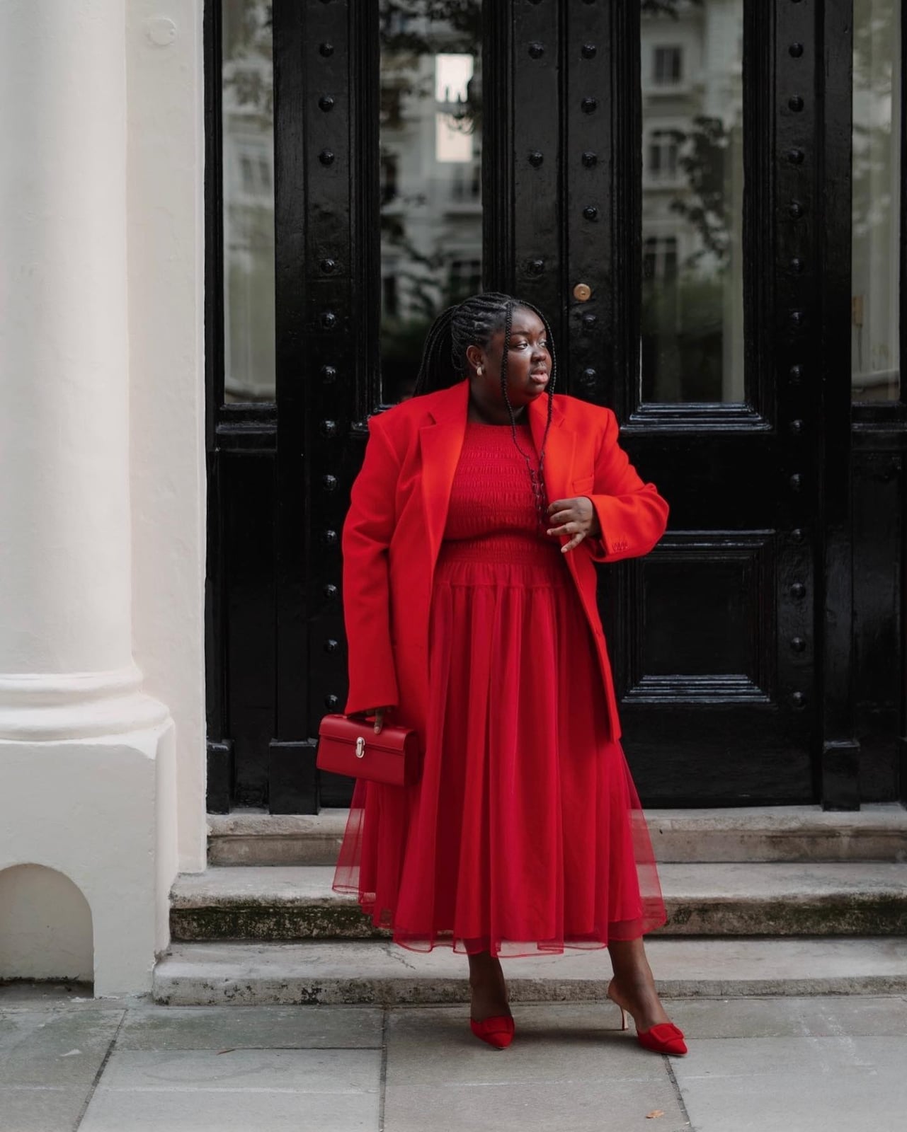Oversized blazer with tulle skirt for New Year's Eve Oversized blazer with tulle skirt for New Year's Eve — Red New Years Eve Outfits 2027