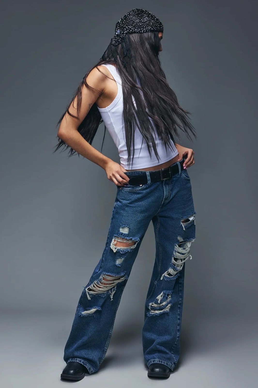 Brooklyn Ripped Low Rise Baggy Medium Jean – Urban Planet