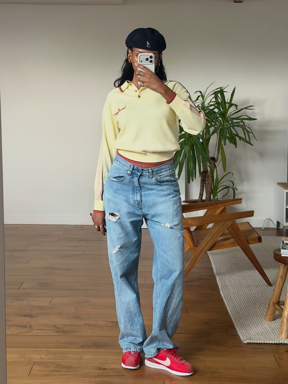 Light blue baggy wide-leg jeans with distressed knees Light blue baggy wide-leg jeans with distressed knees — Ripped Jeans 2027