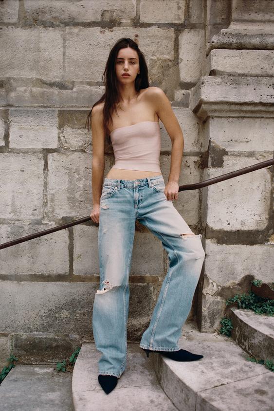 Low-rise wide-leg ripped jeans Low-rise wide-leg ripped jeans — Ripped Jeans 2027