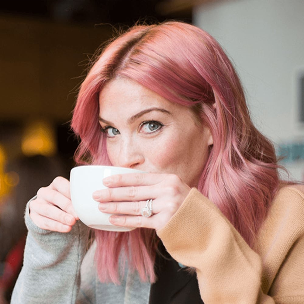 Shoulder Length Rose Gold Waves — Rose Gold Hair 2027