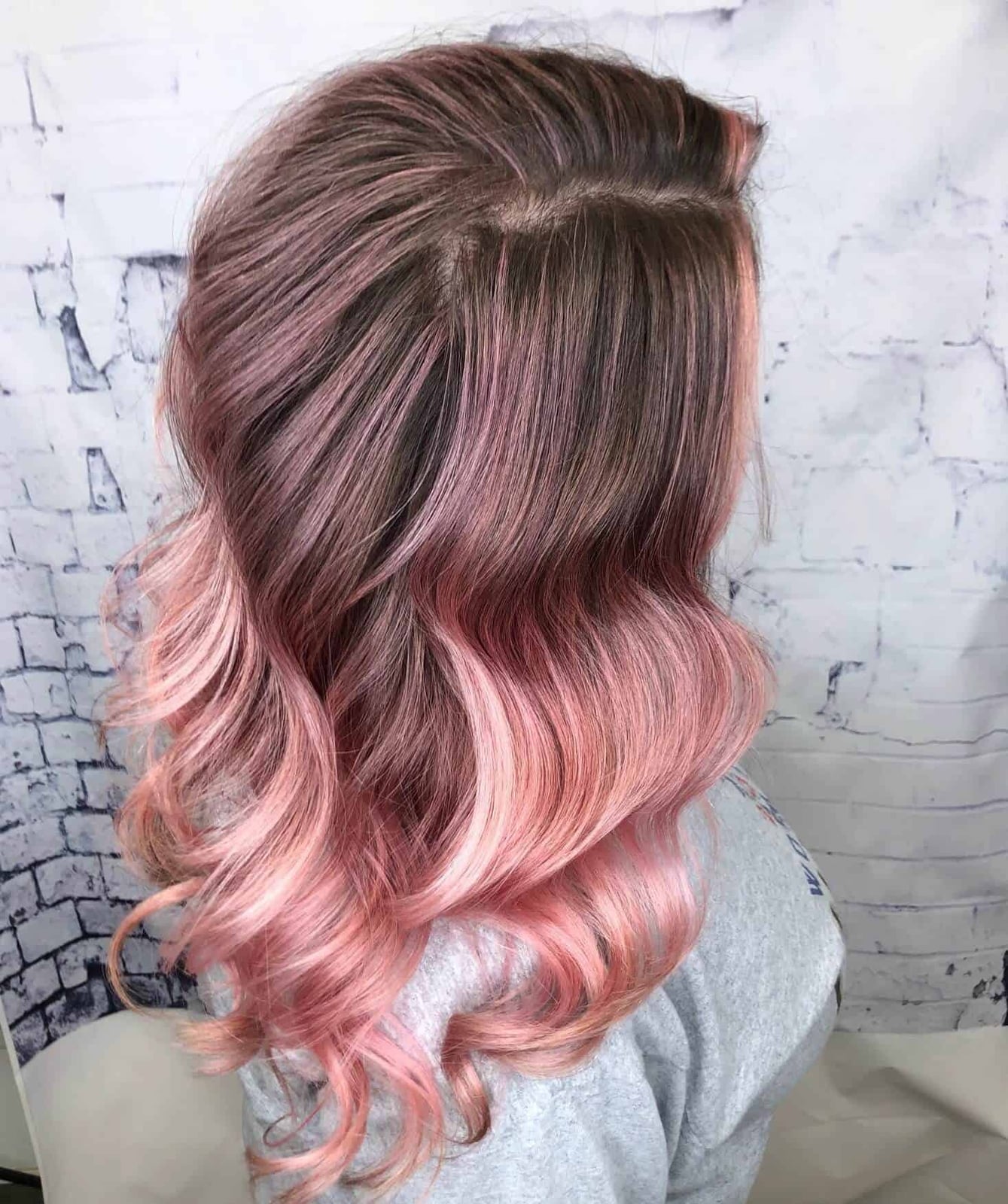 Collarbone Rose Gold Balayage — Rose Gold Hair 2027