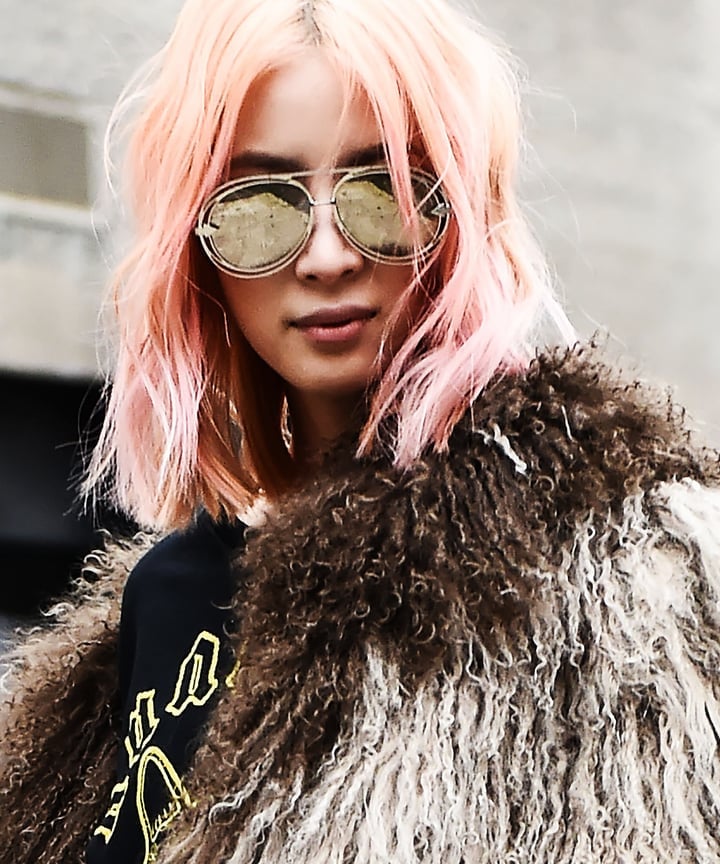 Shag With Rose Gold Pink Peach Tones — Rose Gold Hair 2027