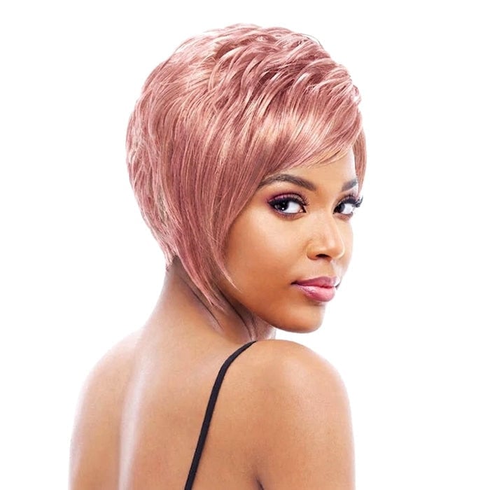 Asymmetrical Rose Gold Pixie — Rose Gold Hair 2027