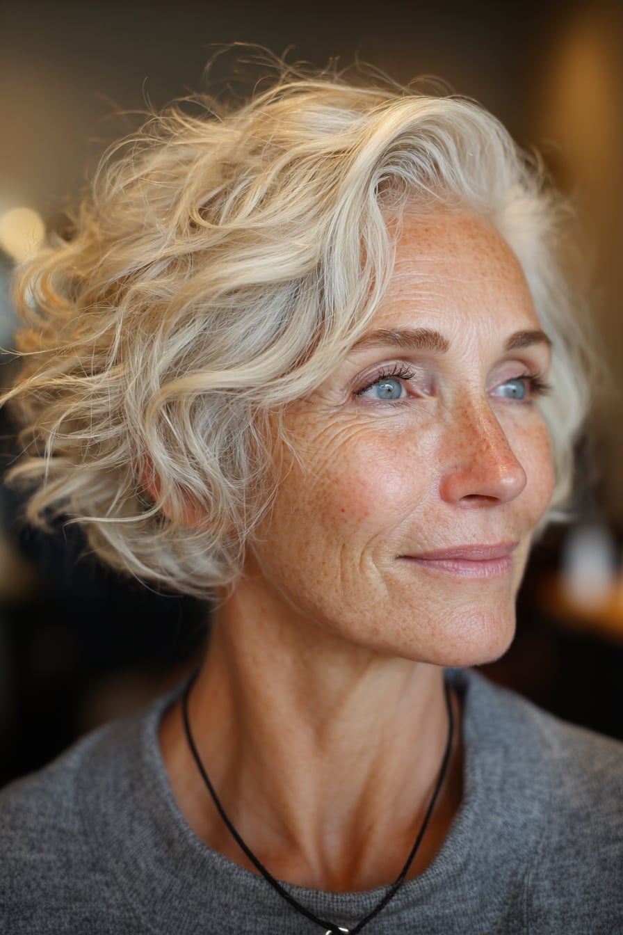 Platinum Layered Bob With Soft Waves — Senior Picture Hairstyles 2027