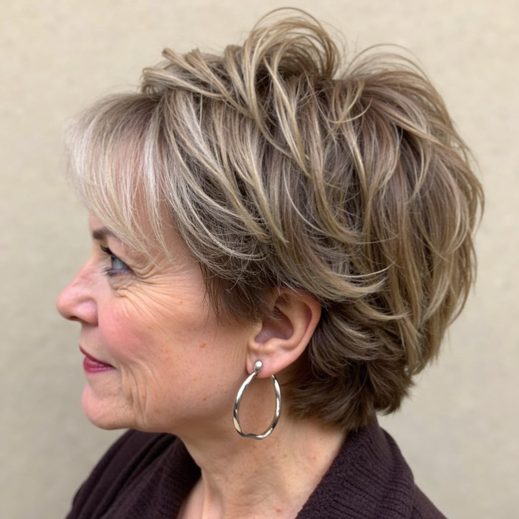 Tousled Blonde Shag With Choppy Layers — Senior Picture Hairstyles 2027