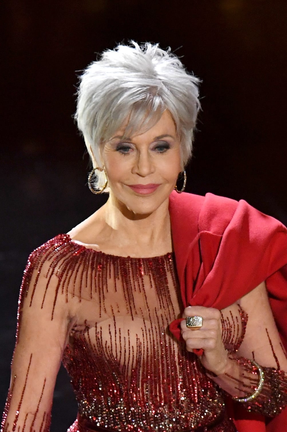 Fine Gray Pixie With Textured Bangs — Senior Picture Hairstyles 2027