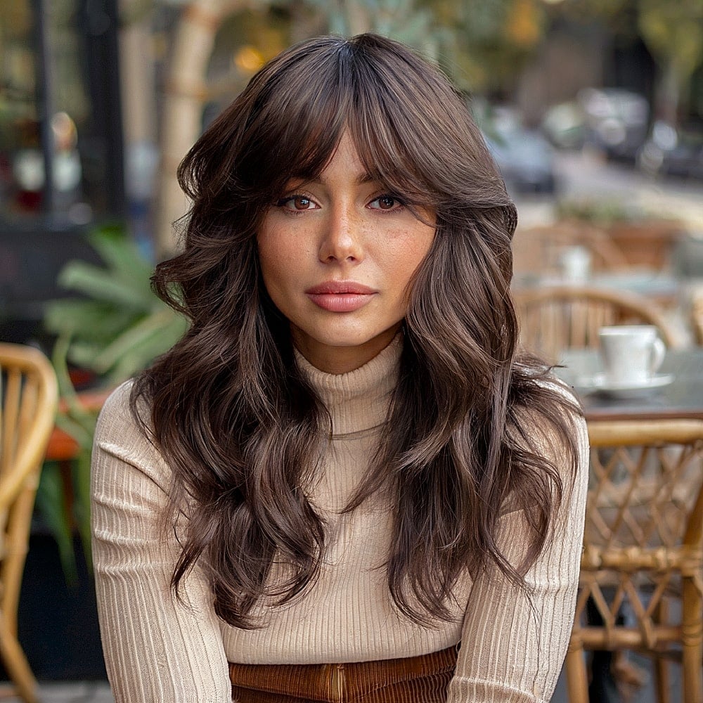 Mid-Back Long Shag With Full Curtain Bangs — Shag 2027 with Curtain Bangs