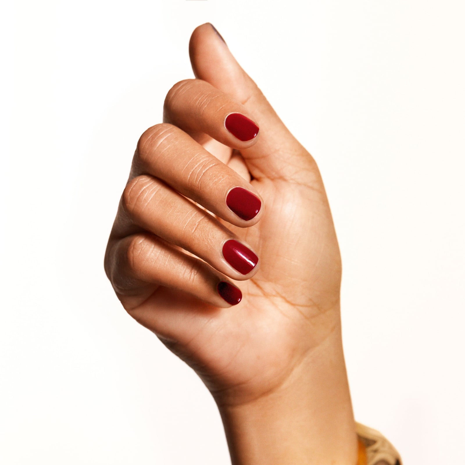 Rich Opaque Deep Burgundy Short Oval Nails Rich Opaque Deep Burgundy Short Oval Nails — Short Nails 2027 for Mature Hands