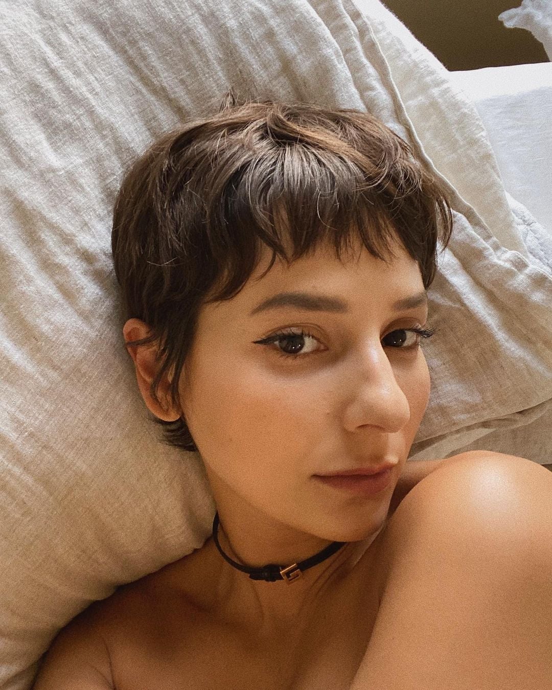 Textured Brown Pixie With Micro Bangs Textured Brown Pixie With Micro Bangs — Short Relaxed Hairstyles 2027